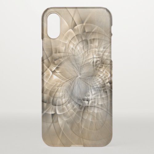 Earth Tones Abstract Modern Fractal Art Texture iPhone XS Case