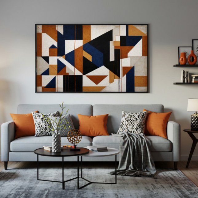 Earth Tones and Blue Canvas Print (Creator Uploaded)