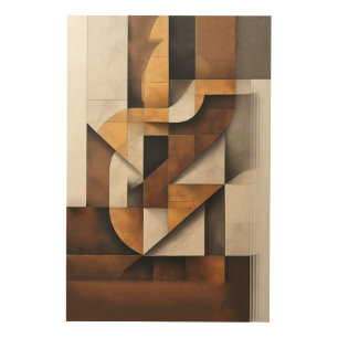 Earth Tones and Collage Wood Wall Art