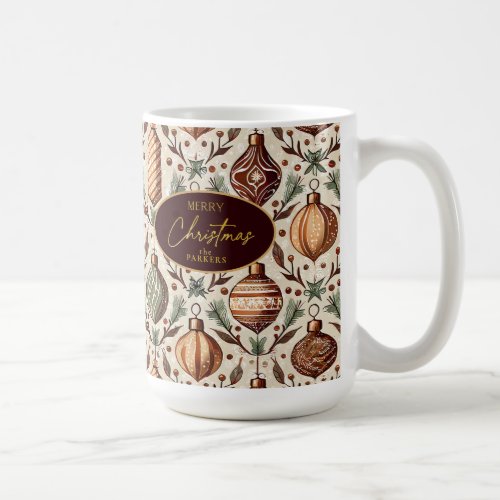 Earth Tones Christmas Pattern12 ID1009 Coffee Mug