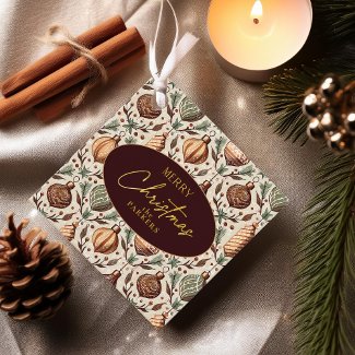 Earth Tones Christmas Pattern#12 ID1009