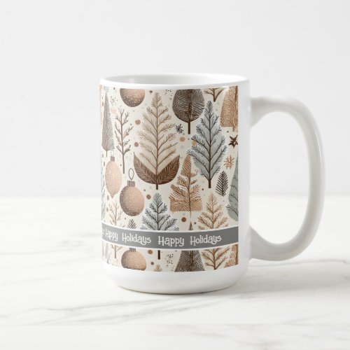 Earth Tones Christmas Pattern25 ID1009 Coffee Mug