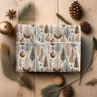 Earth Tones Christmas Pattern#25 ID1009
