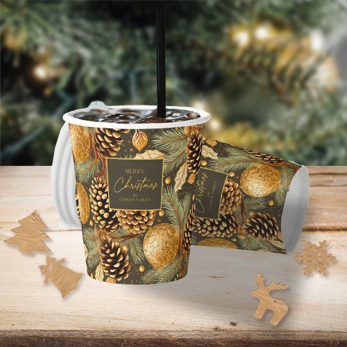 Earth Tones Christmas Pattern29 ID1009 Paper Cups