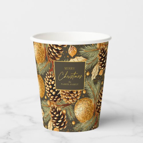 Earth Tones Christmas Pattern29 ID1009 Paper Cups