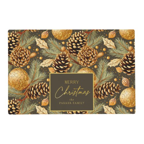 Earth Tones Christmas Pattern29 ID1009 Placemat