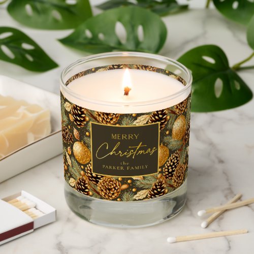 Earth Tones Christmas Pattern29 ID1009 Scented Candle