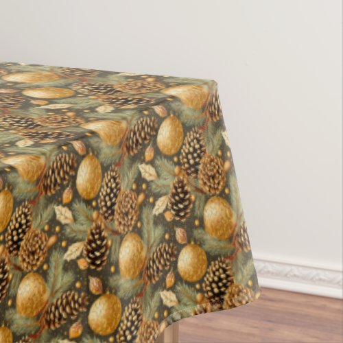 Earth Tones Christmas Pattern29 ID1009 Tablecloth