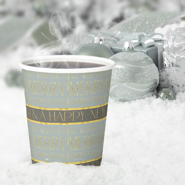 Earth Tones Christmas Pattern#35b ID1009 Paper Cups (Creator Uploaded)