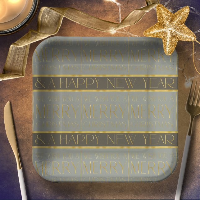 Earth Tones Christmas Pattern#35b ID1009 Paper Plates (Creator Uploaded)