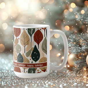 Earth Tones Christmas Pattern#5 ID1009 Coffee Mug