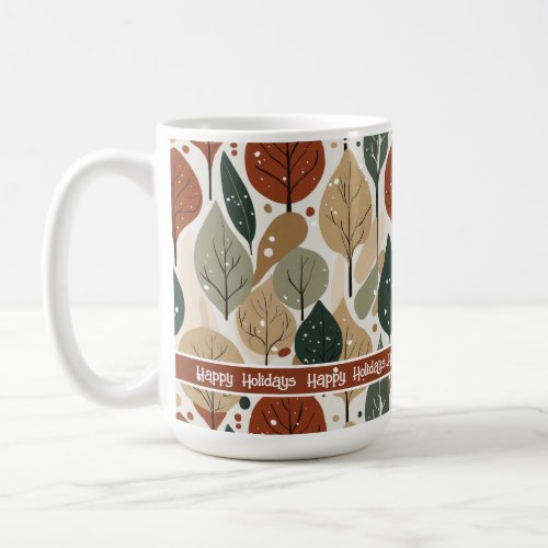 Earth Tones Christmas Pattern5 ID1009 Coffee Mug