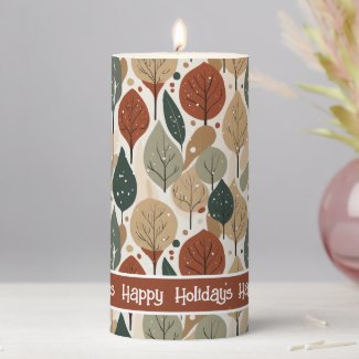 Earth Tones Christmas Pattern#5 ID1009