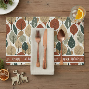 Earth Tones Christmas Pattern#5 ID1009 Placemat