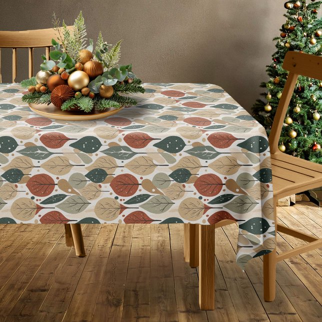 Earth Tones Christmas Pattern#5 ID1009 Tablecloth (Creator Uploaded)