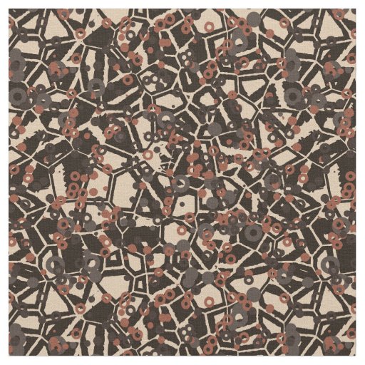 earth tones geometric 2 fabric