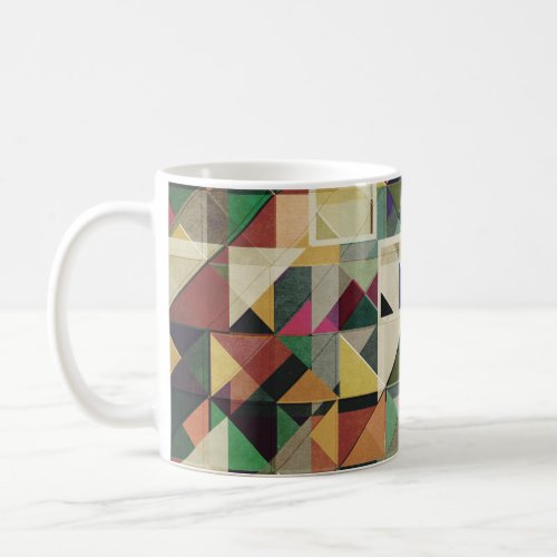 Earth Tones Geometric Pattern Coffee Mug
