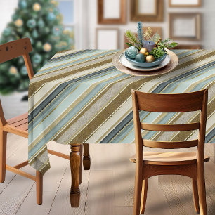 Earth Tones Gold Christmas Pattern#28 ID1009 Tablecloth