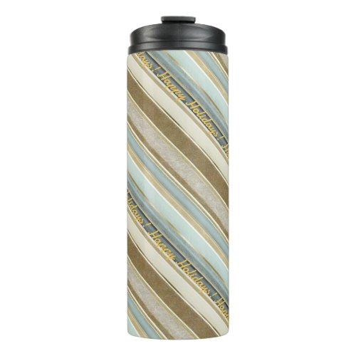Earth Tones Gold Christmas Pattern28 ID1009 Thermal Tumbler