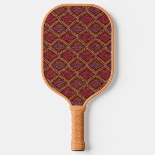 Earth Tones Mud Cloth Inspired Pattern  Pickleball Paddle