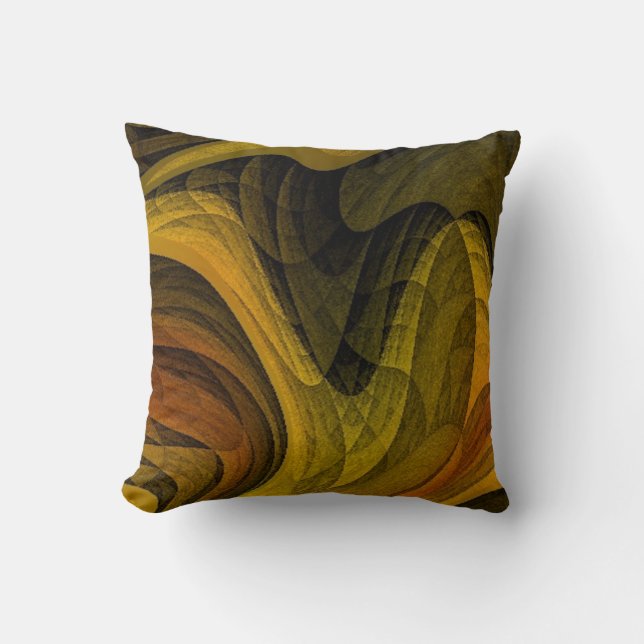 Earth Tones Throw Pillow (Front)