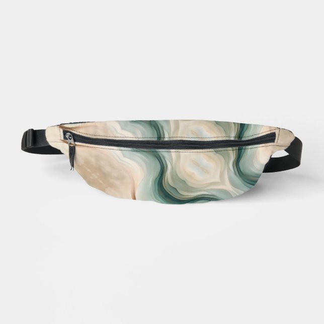 Earth Tones Waves Fanny Pack (Front)
