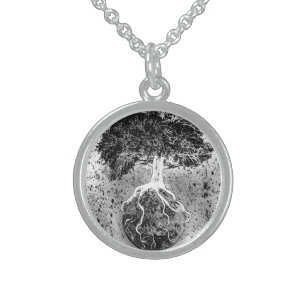 Earth Tree of Life Sterling Silver Necklace