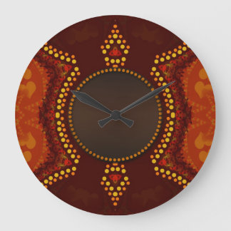 Earth Tribal Love Wall Clock