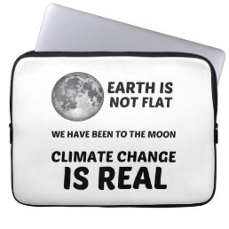 EARTH VACCINE POLITICAL QUOTE LAPTOP SLEEVE