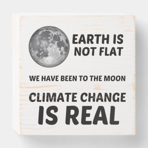 EARTH VACCINE POLITICAL QUOTE WOODEN BOX SIGN