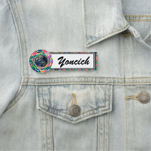 Earth Vibes by Kenneth Yoncich Name Tag