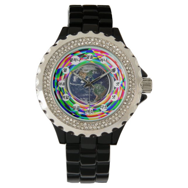 Earth Vibes (Korean Face) by Kenneth Yoncich Watch (Front)