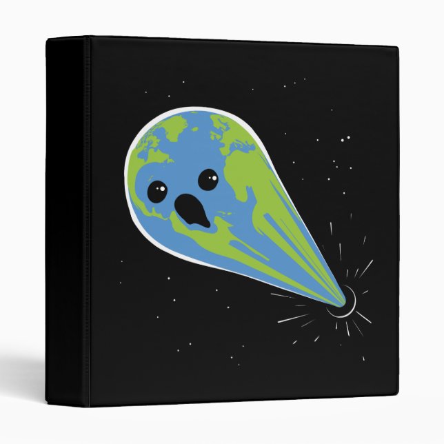 Earth Vs. Black Hole 3 Ring Binder (Front/Spine)