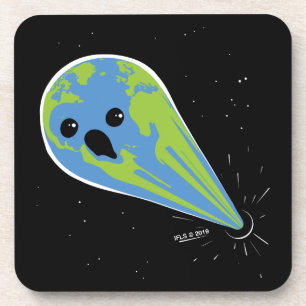 Earth Vs. Black Hole Beverage Coaster