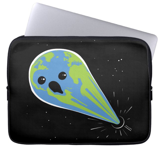 Earth Vs. Black Hole Laptop Sleeve (Front)