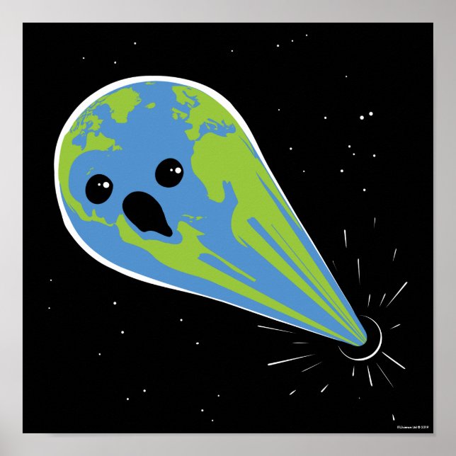 Earth Vs. Black Hole Poster (Front)