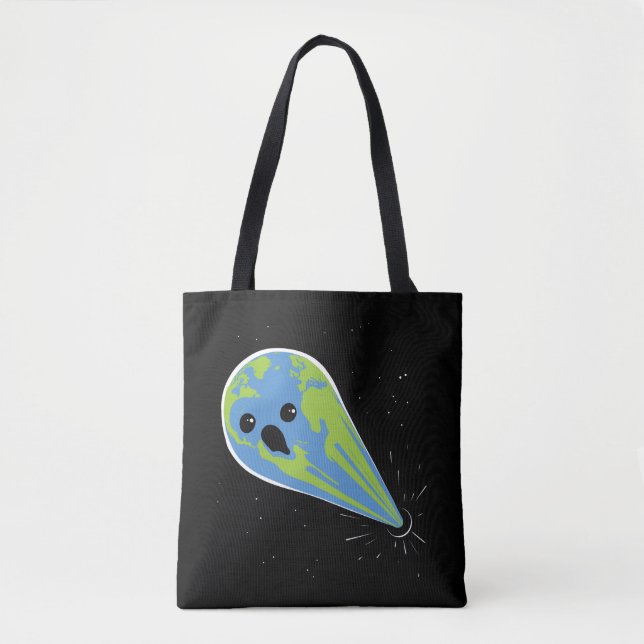 Earth Vs. Black Hole Tote Bag (Front)