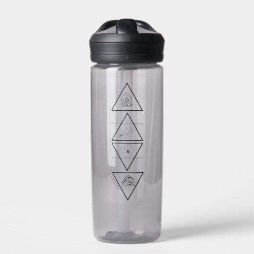 Earth Water Air Fire Symbols Water Bottle