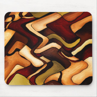 Earth Weave Fine Abstract Digital Mouse Pad