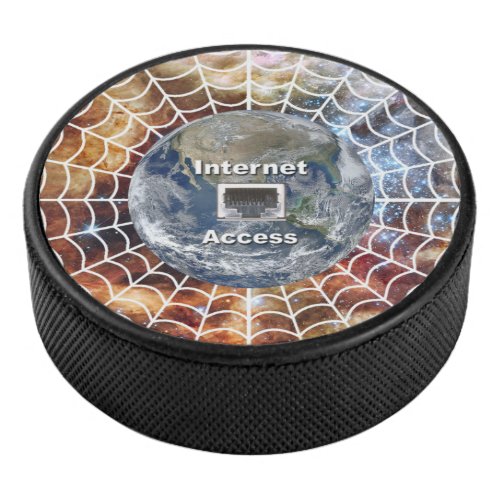 Earth Web Internet Access Hockey Puck