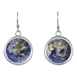 Earth: Western & Eastern Hemispheres Earrings