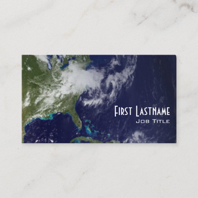 Earth - Western Hemisphere Business Card (Front)