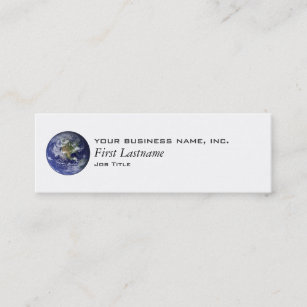 Earth - Western Hemisphere Mini Business Card