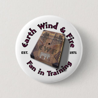 Earth Wind and Fire Fan in Training Round Button
