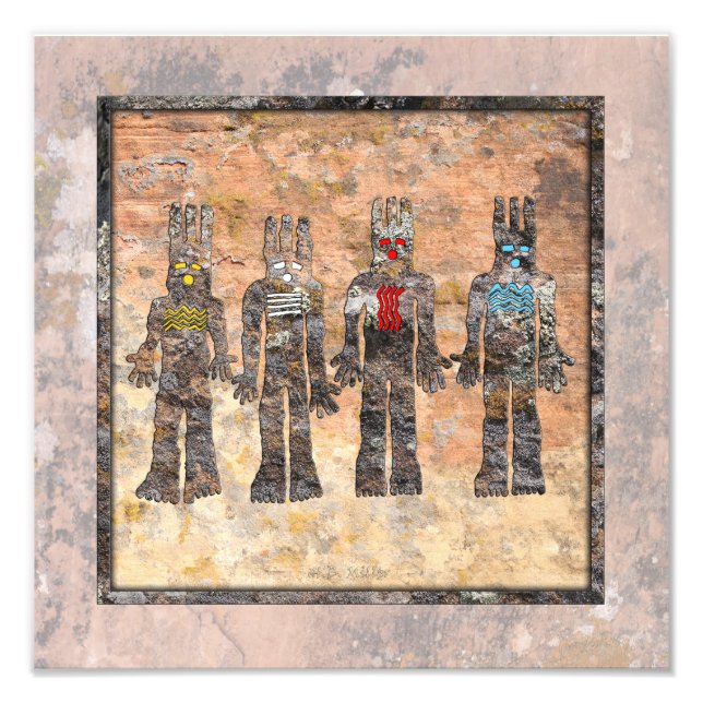 Earth Wind Fire and Water Photo Print (Front)