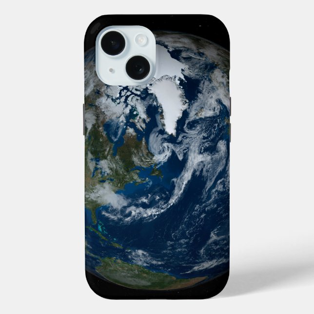 Earth With Clouds And Sea Ice 2 Case-Mate iPhone Case (Back)