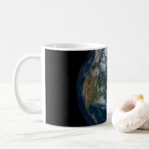 Earth With Clouds And Sea Ice 2 Coffee Mug