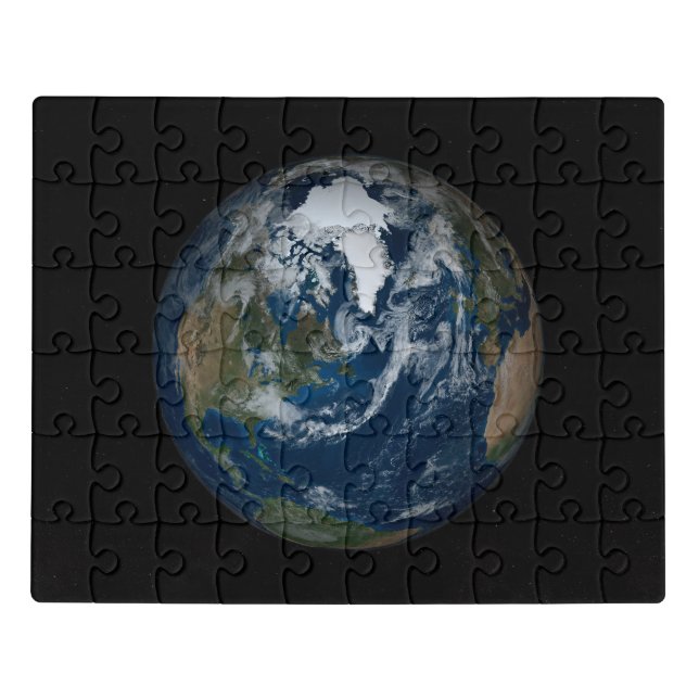 Earth With Clouds And Sea Ice 2 Jigsaw Puzzle (Puzzle Horizontal)