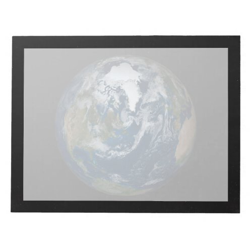 Earth With Clouds And Sea Ice 2 Notepad