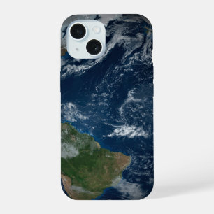 Earth With Clouds And Sea Ice iPhone 15 Case